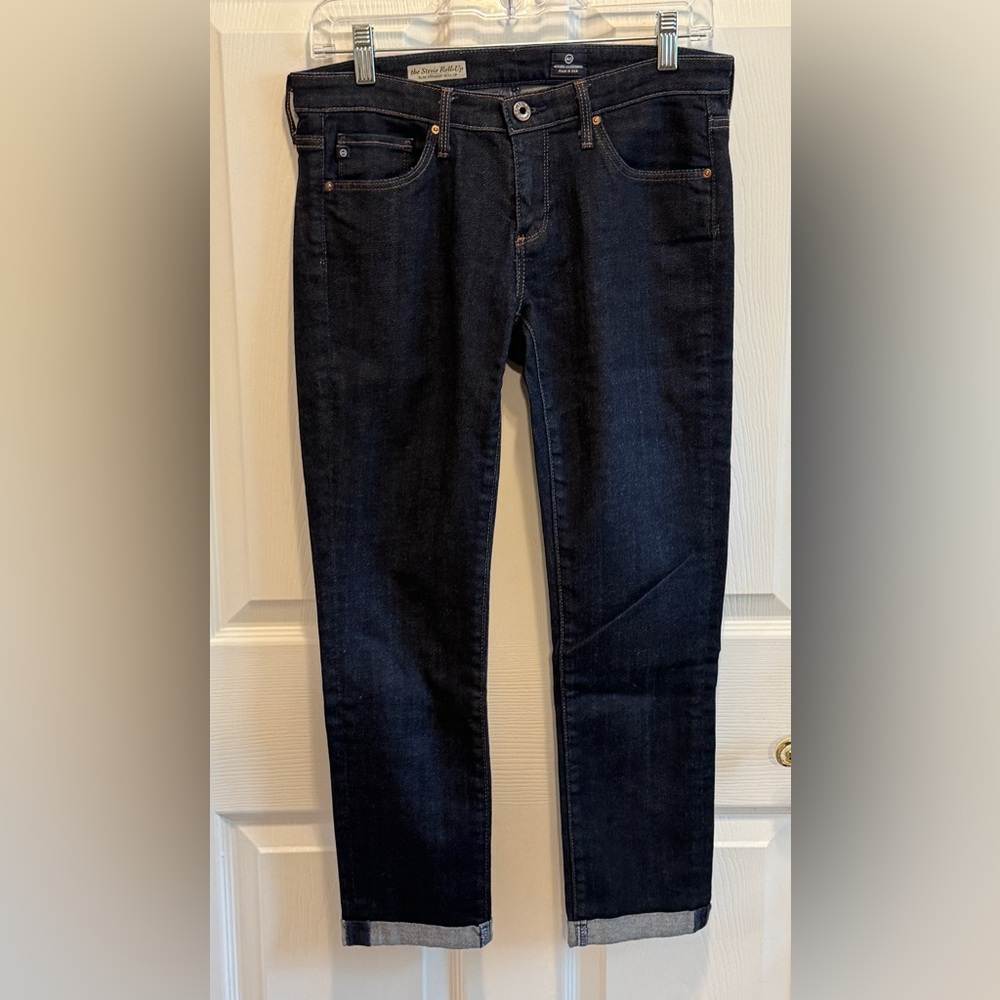Ag Adriano Goldschmied Blue Stevie Roll-Up Jean
Like New